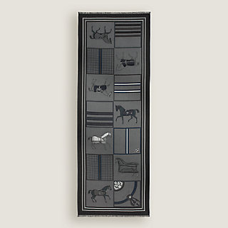 未使用級✨Hermes レクタングル ストール 馬着 シュバル カシミヤ シルク 22020709_1.jpg